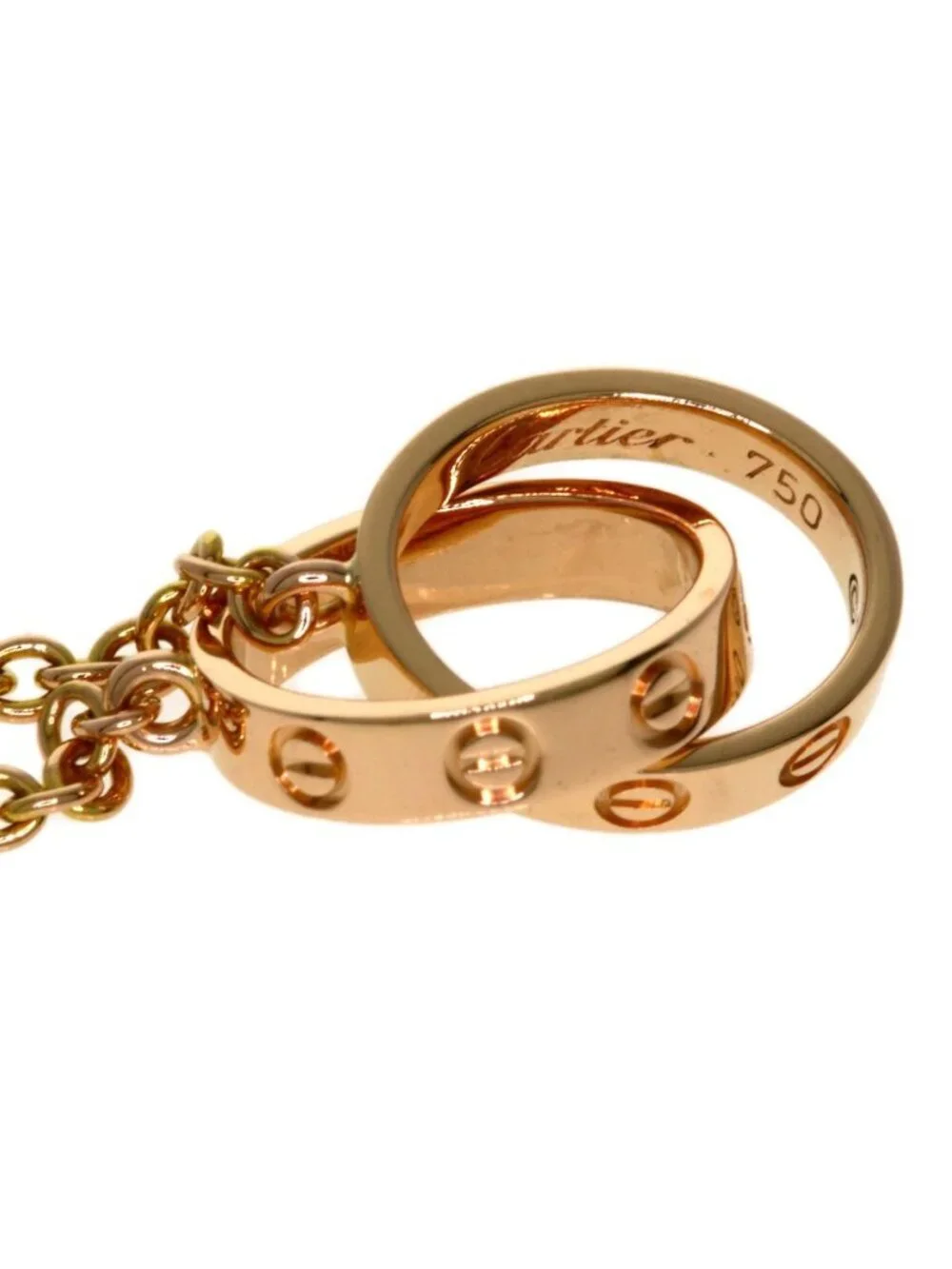 Cartier Mini Love Necklace 18k Pink Gold
